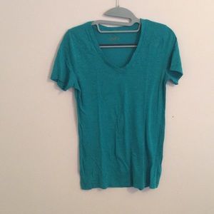 Teal V-Neck Shirt